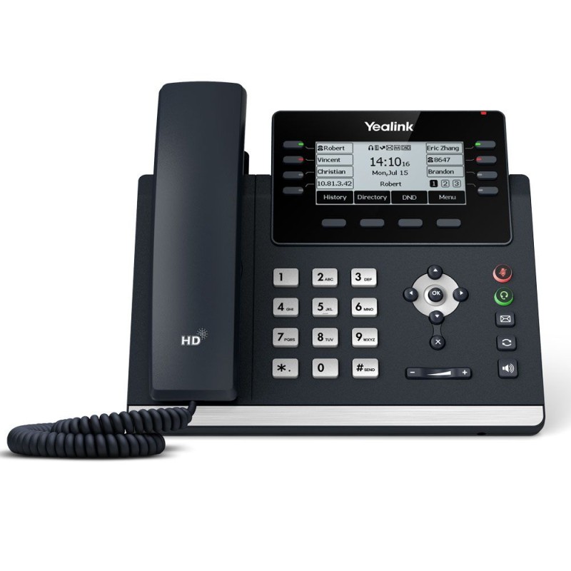 YEALINK T43U - Telefon IP / VOIP PoE Gigabit następca T42S