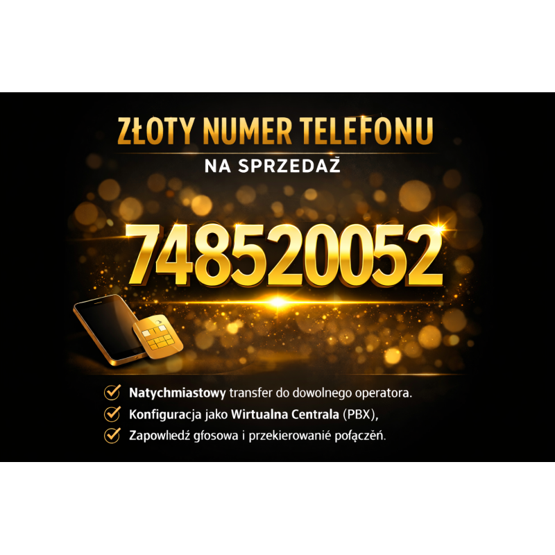 Złoty numer 748520052