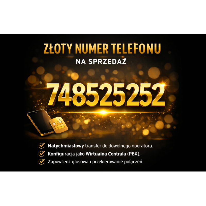Złoty numer 748525252