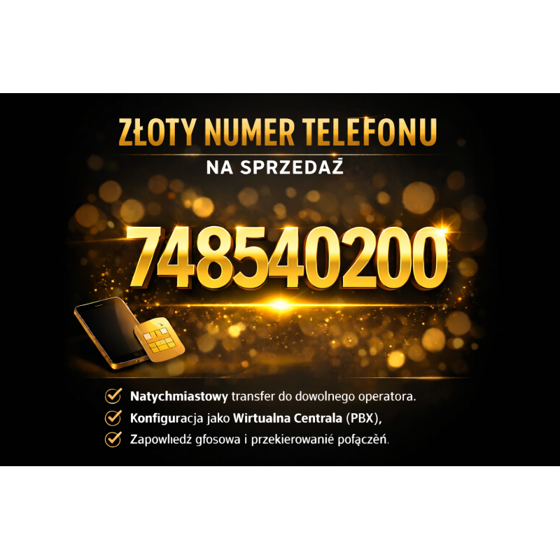 Złoty numer 748540200