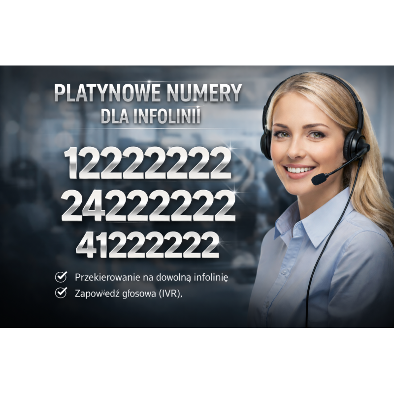 Platynowy numer dla infolinii 122222222