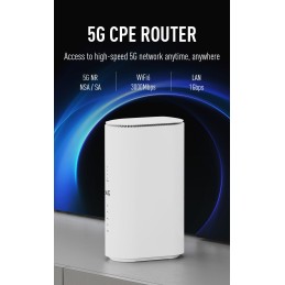 TUOSHI NR600 - Router 5G na kartę SIM, AX3000, Wi-Fi 6, bez simlocka, Polska dystrybucja